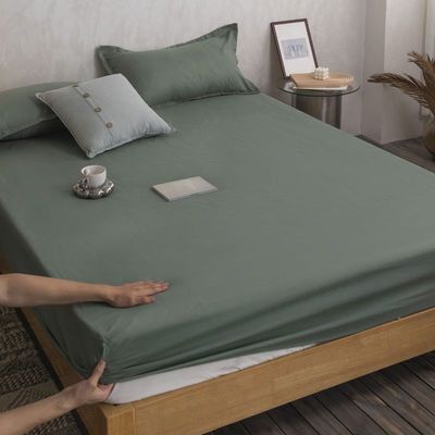Tissu en fibre de polyester à motif solide lavable pour couverture de lit simple