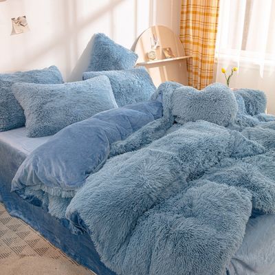 Couverture de couette en peluche à l' étalon, couverture de lit d'hiver douce sans remplissage