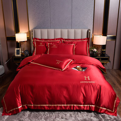 Accueil Hôtel Mariage Luxe Couverture de couette de couverture de couche de couchette de lit