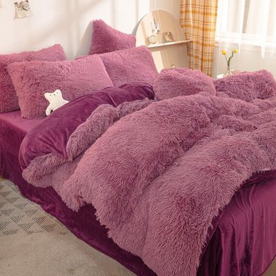 Couverture de couette en peluche à l' étalon, couverture de lit d'hiver douce sans remplissage