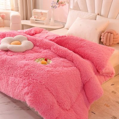 Taille de roi Couleur personnalisée Toutes les saisons chaleur organique Puffy Quilt respirant