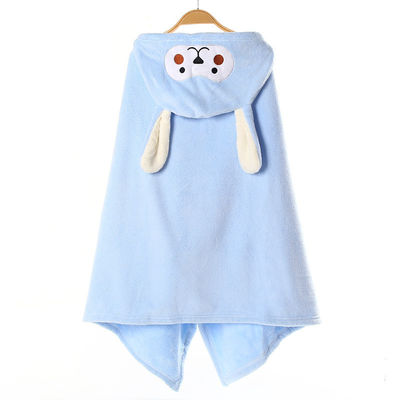 Taille personnalisée Enveloppe de bain en capuchon pour bébé en microfibre en laine de corail serviette pour garçons filles