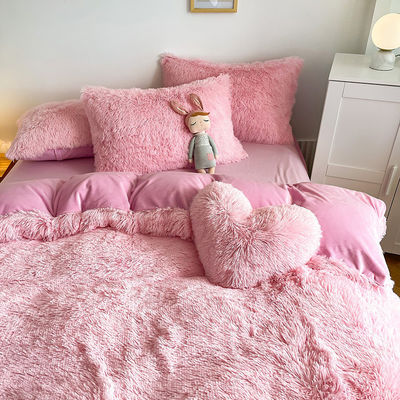 Ensemble de draps en velours de corail épais Des ensembles de confort de designers de luxe pour la protection hivernale