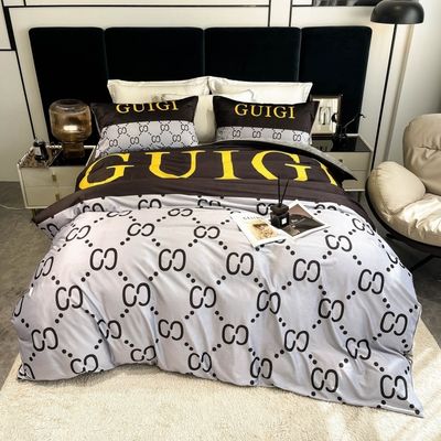 Grade A ponçage 100% polyester 3D imprimé taille king lit de luxe ensemble pour couverture de lit