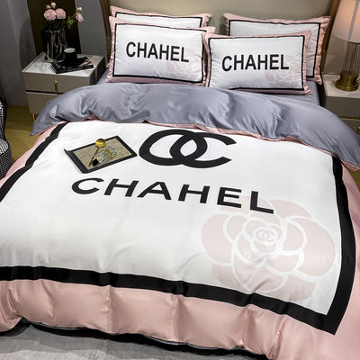 Grade A ponçage 100% polyester 3D imprimé taille king lit de luxe ensemble pour couverture de lit