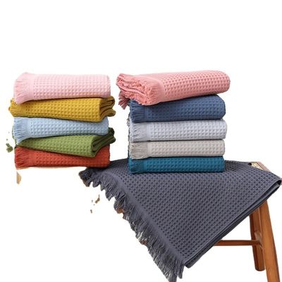 Hôtel Tassel souple multicolore serviette de bain châle 90*180 avec antimicrobien et coton