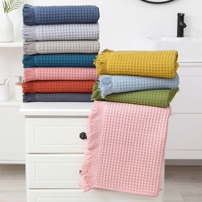 Hôtel Tassel souple multicolore serviette de bain châle 90*180 avec antimicrobien et coton