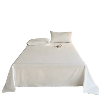 Grade A 100% coton Blanc King Size Lit ensemble Plaid Plate Pour le lit Lit ensemble