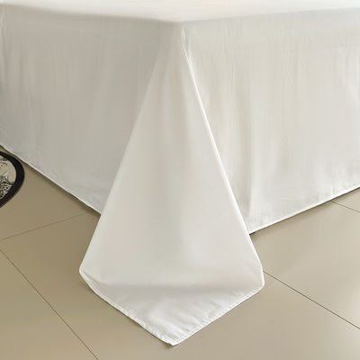 Grade A 100% coton Blanc King Size Lit ensemble Plaid Plate Pour le lit Lit ensemble