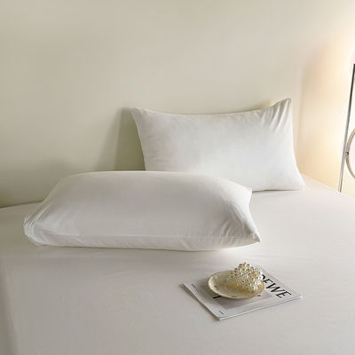 Grade A 100% coton Blanc King Size Lit ensemble Plaid Plate Pour le lit Lit ensemble