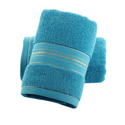Modèle rayé 100% coton épaississement serviettes absorbante douce pour la peau, séchage rapide