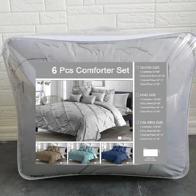Fabrique en microfibre Densité de lit de confort Ensemble de 4 pièces de lit de luxe