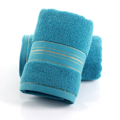 Modèle rayé 100% coton épaississement serviettes absorbante douce pour la peau, séchage rapide