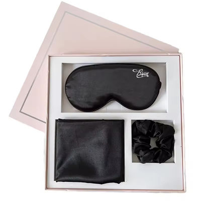 Casse à oreiller et masque oculaire en satin pour dormir toute la saison