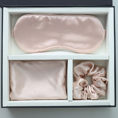 Masque pour les yeux en soie noir personnalisé OEM/OEM 100% coussin en soie