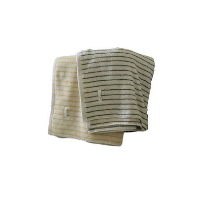Ajoutez une touche de style à votre bain avec un ensemble de serviettes en coton à rayures multicolores