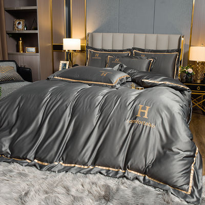 Couchette en polyester brodée sur mesure pour la fin chambre de luxe de style moderne
