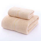 Hot Custom Pure Cotton Luxe Logo personnalisé absorption douce dorée satinée Dobby bain visage main cheveux serviette ensemble de l'échantillon de serviette de bébé