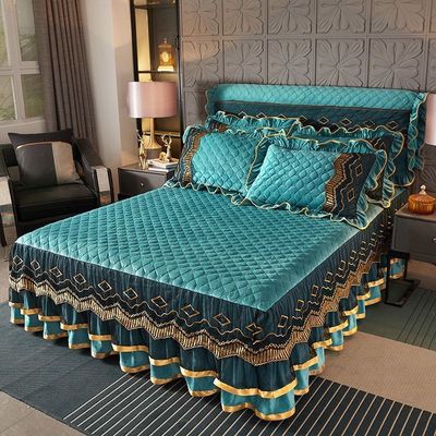 Robe de lit en polyester personnalisée Couverture de lit en trois pièces pour la maison 40 chiffres de tissu