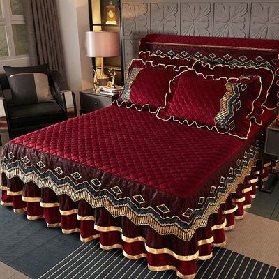 Robe de lit en polyester personnalisée Couverture de lit en trois pièces pour la maison 40 chiffres de tissu