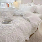 Ensemble de literie douce 100% coton pour toutes les saisons avec rideau et couette assortis Ensemble de coton égyptien de luxe