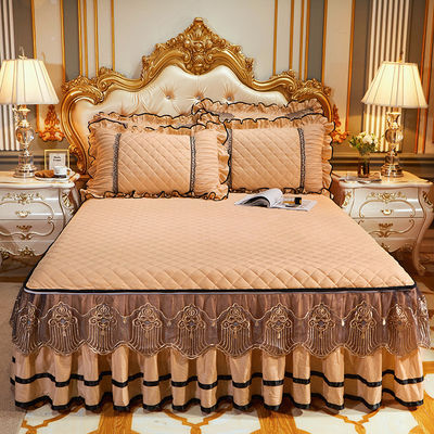 Taille personnalisée Couverture d'hiver Slip Set avec lit brodé de luxe 3 pièces