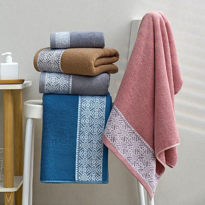 Servette de bain à fleurs de coton de couleur sombre pour ménage Séchage rapide et absorption de l'eau