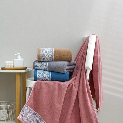 Servette de bain à fleurs de coton de couleur sombre pour ménage Séchage rapide et absorption de l'eau