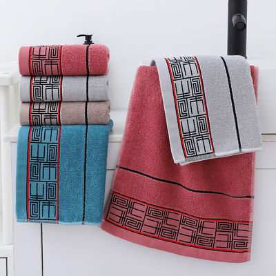Ensemble cadeau de serviettes de douche à séchage rapide avec motif rayé et serviettes sombres 100% coton