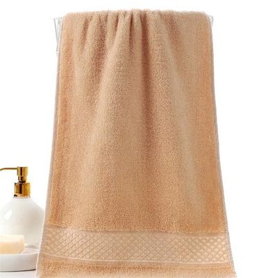 Jacquard 100% coton serviette pour le lavage du visage Couleur solide serviette douce Sélection populaire