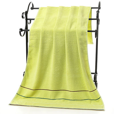 Ensemble de serviettes de bain à rayures de six couleurs en coton absorbant épais durable