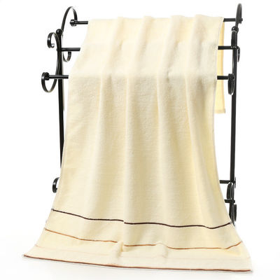 Ensemble de serviettes de bain à rayures de six couleurs en coton absorbant épais durable