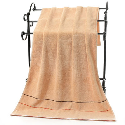 Ensemble de serviettes de bain à rayures de six couleurs en coton absorbant épais durable