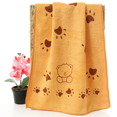 Une serviette en microfibre épaissie avec une tête de lapin adorable pour un toucher doux