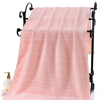 Antimicrobien à rayures 100% coton pur à plusieurs segments, serviette de bain pour adultes absorbante sombre