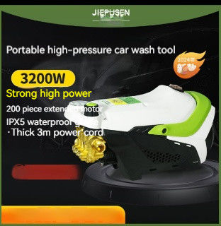 Outil de lavage de voiture à haute pression portable Pompe de nettoyage intelligente de grande capacité