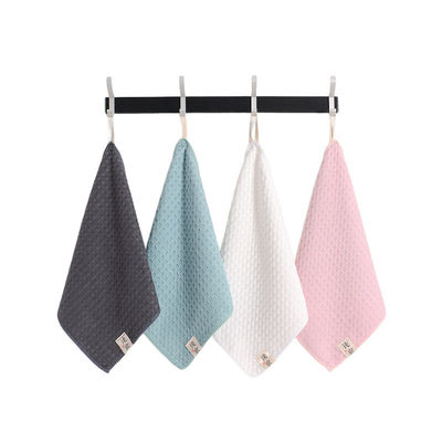 100% coton serviette à main absorbant et à rayures durables pour la peau sensible