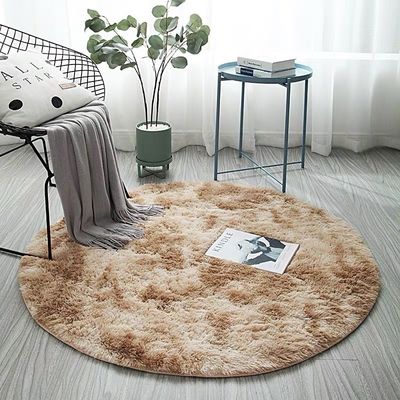 Maison Tissu en cercle doux pour les enfants Les filles Salle d'enfant Salle de séjour Animal motif d'impression