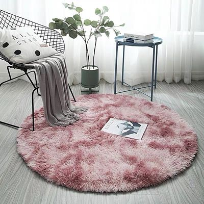 Maison Tissu en cercle doux pour les enfants Les filles Salle d'enfant Salle de séjour Animal motif d'impression