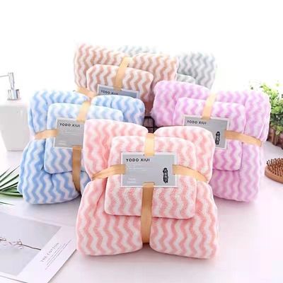 300 GSM Fleece de corail ensemble de serviettes de bain pour la maison hôtel Spa de fabricants OEM