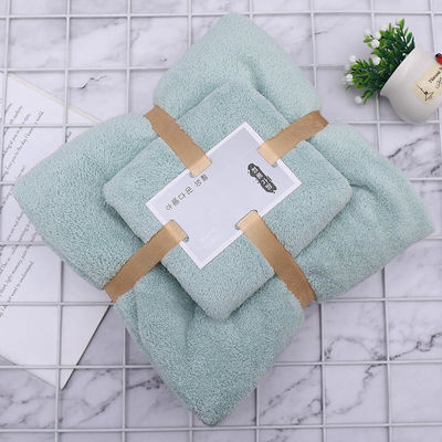 300 GSM Fleece de corail ensemble de serviettes de bain pour la maison hôtel Spa de fabricants OEM