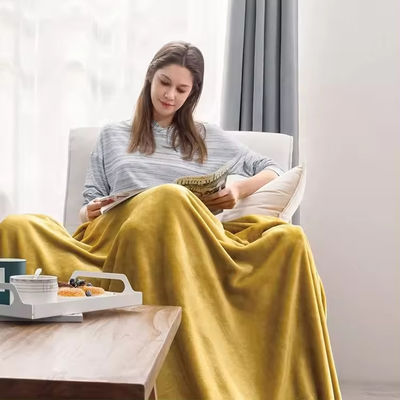 Couverture de flanelle en microfibre super douce avec construction de style européen et américain