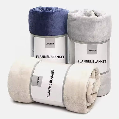 Couverture de flanelle en microfibre super douce avec construction de style européen et américain