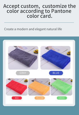 80% polyester 20% polyamide 40*40cm 300gm serviette en microfibre pour le nettoyage de voiture et de cuisine