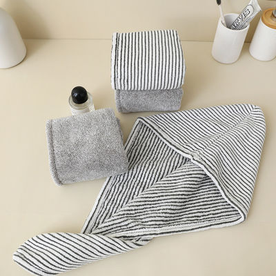 Capuchon pour cheveux secs doux et épais pour enfants tissé simple absorbant rapidement écologique
