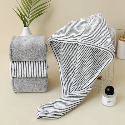 Capuchon pour cheveux secs doux et épais pour enfants tissé simple absorbant rapidement écologique
