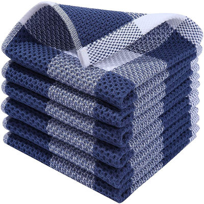Des écharpes carrées en coton pur en couleur personnalisée 50g écharpes absorbant à carreaux