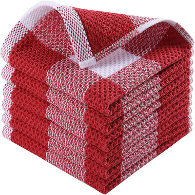 Des écharpes carrées en coton pur en couleur personnalisée 50g écharpes absorbant à carreaux