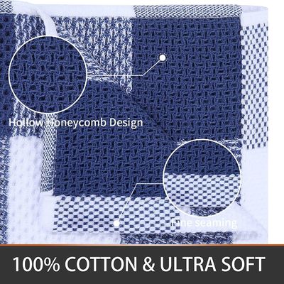 Des écharpes carrées en coton pur en couleur personnalisée 50g écharpes absorbant à carreaux