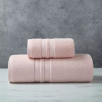 Ensemble de serviettes hypoallergéniques de couleur personnalisée 100% coton plus épais et absorbant doux